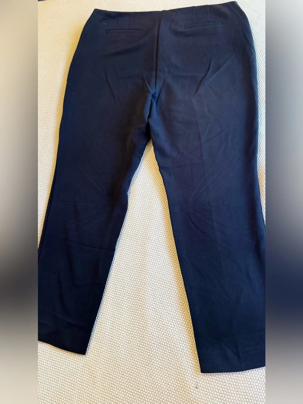 JONES NEW YORK Navy Blue Stretch Trousers Dress Pants — #164 LHP
